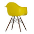 Cadeira de Braços em Plástico Eames DAW / Base Ácer Escuro